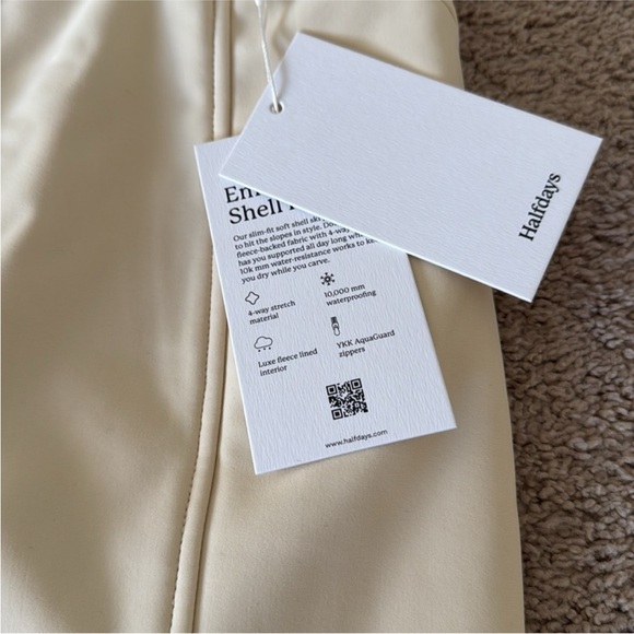 Halfdays Emma Soft Shell Pant - Oat Milk - Picture 5 of 8
